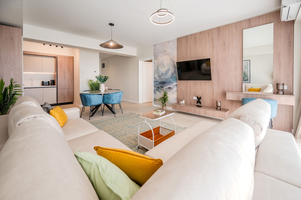 AC-601-Silver Spirit Collection (104 SQM 1BD+ City View) — Διαμέρισμα — κατάλυμα διακοπών με θέα στην πόλη στο Aqua Cullinan Resort & SPA, Mamaia Nord, Κωνστάντζα, Ρουμανία — κύρια φωτογραφία του καταλύματος | Aqua Vista Rentals