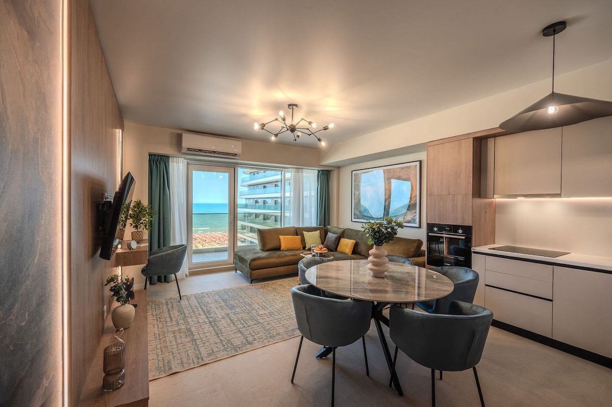 AC-606-Ghost Collection (145 SQM 2BD Sea View Premium) — Διαμέρισμα — κατάλυμα διακοπών με θέα στη θάλασσα στο Aqua Cullinan Resort & SPA, Mamaia Nord, Κωνστάντζα, Ρουμανία — φωτογραφία 2 του καταλύματος | Aqua Vista Rentals