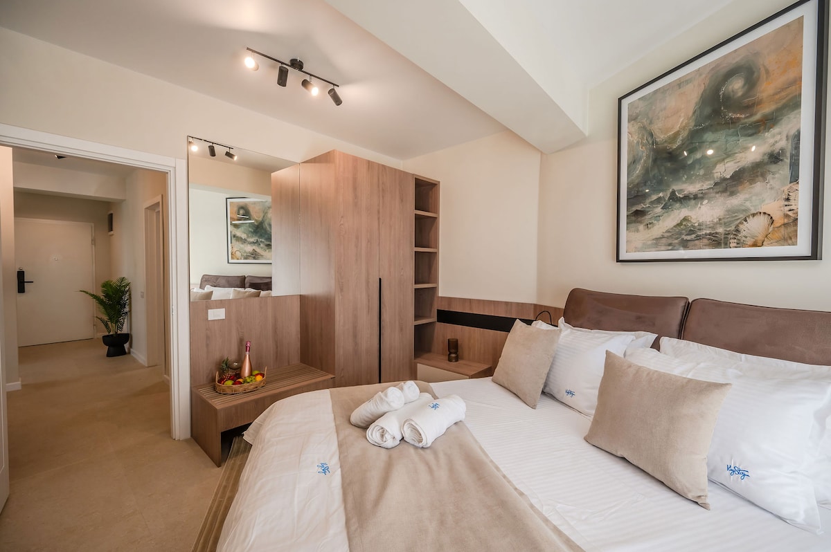 AC-631-Corniche Collection (151 SQM 2BD Corner View) — Διαμέρισμα — κατάλυμα διακοπών με θέα στην πόλη στο Aqua Cullinan Resort & SPA, Mamaia Nord, Κωνστάντζα, Ρουμανία — φωτογραφία 6 του καταλύματος | Aqua Vista Rentals