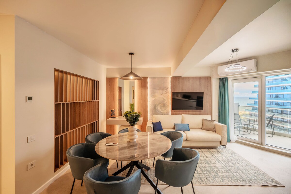 AC-610-Acove Collection (79 SQM. 2BD Studio Sea View) — Στούντιο — κατάλυμα διακοπών με θέα στη θάλασσα στο Aqua Cullinan Resort & SPA, Mamaia Nord, Κωνστάντζα, Ρουμανία — κύρια φωτογραφία του καταλύματος | Aqua Vista Rentals