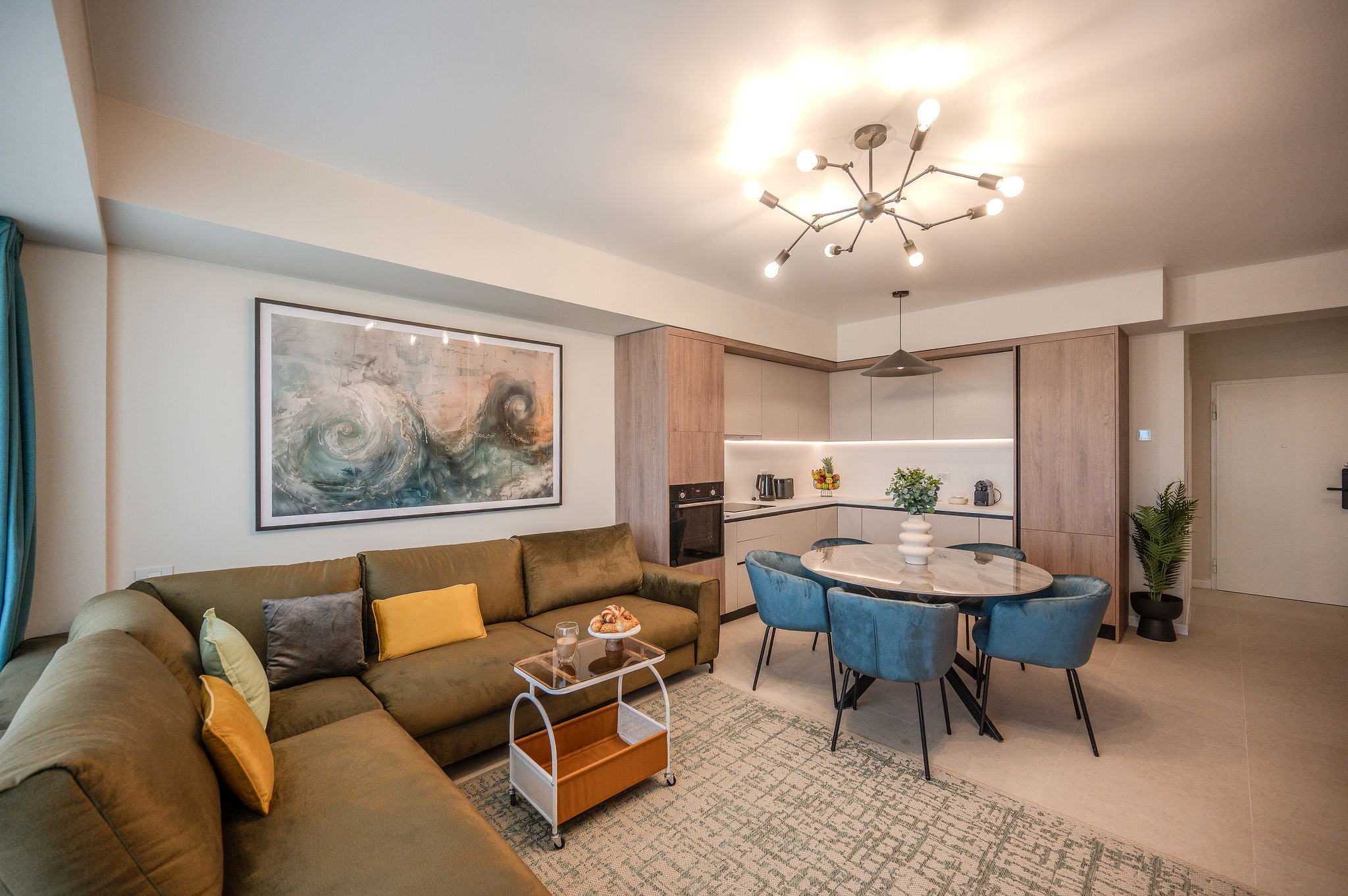 AC-828-Ghost Collection (145 SQM 2BD Sea View Premium) — Διαμέρισμα — κατάλυμα διακοπών με θέα στη θάλασσα στο Aqua Cullinan Resort & SPA, Mamaia Nord, Κωνστάντζα, Ρουμανία — φωτογραφία 4 του καταλύματος | Aqua Vista Rentals