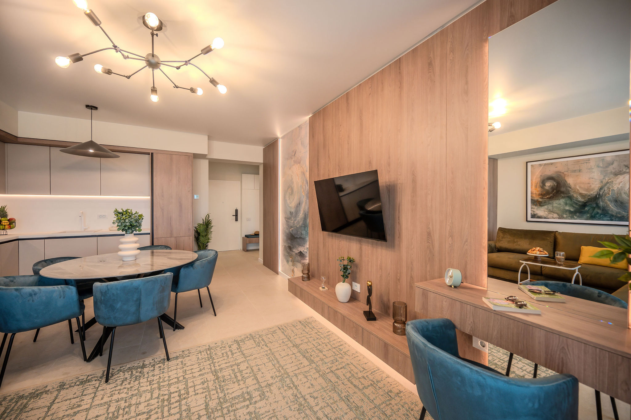 AC-828-Ghost Collection (145 SQM 2BD Sea View Premium) — Διαμέρισμα — κατάλυμα διακοπών με θέα στη θάλασσα στο Aqua Cullinan Resort & SPA, Mamaia Nord, Κωνστάντζα, Ρουμανία — φωτογραφία 5 του καταλύματος | Aqua Vista Rentals