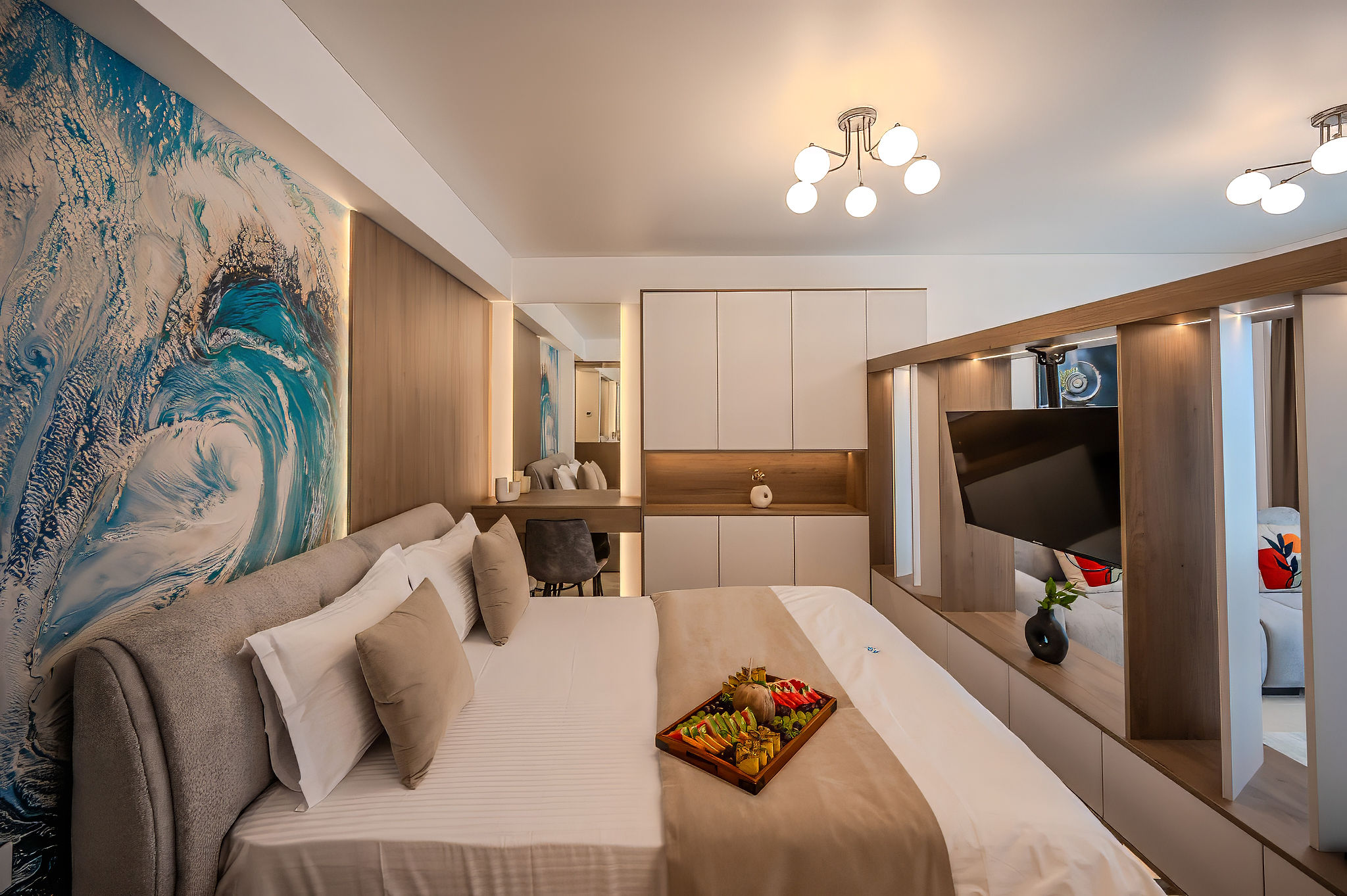 AC-424-Spectre Collection (60 SQM Studio Sea View) — Στούντιο — κατάλυμα διακοπών με θέα στη θάλασσα στο Aqua Cullinan Resort & SPA, Mamaia Nord, Κωνστάντζα, Ρουμανία — φωτογραφία 3 του καταλύματος | Aqua Vista Rentals