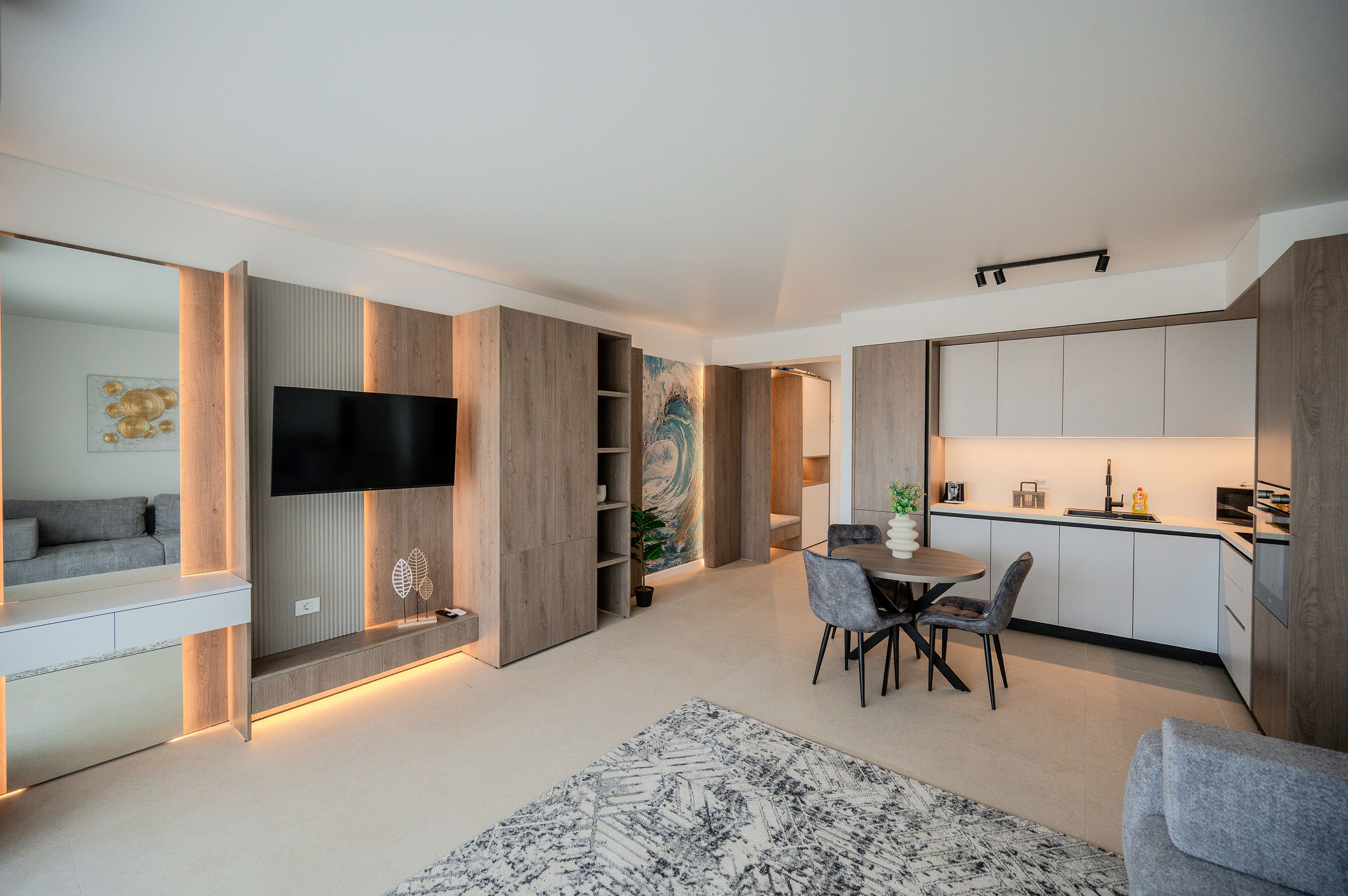 AC-414-Dawn Collection (90 SQM 1BD Front Sea View) — Διαμέρισμα — κατάλυμα διακοπών με θέα στη θάλασσα στο Aqua Cullinan Resort & SPA, Mamaia Nord, Κωνστάντζα, Ρουμανία — φωτογραφία 7 του καταλύματος | Aqua Vista Rentals