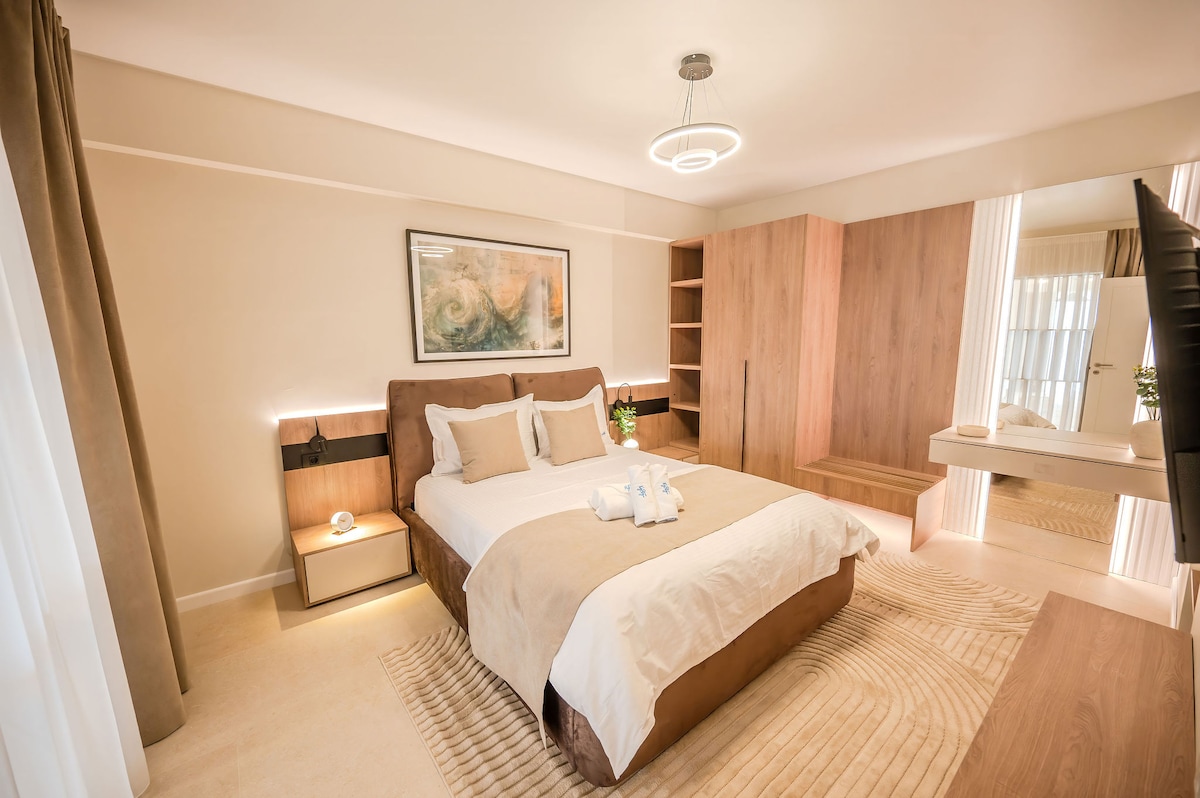 AC-833-Silver Spirit Collection (104 SQM 1BD+ City View) — Διαμέρισμα — κατάλυμα διακοπών με θέα στην πόλη στο Aqua Cullinan Resort & SPA, Mamaia Nord, Κωνστάντζα, Ρουμανία — φωτογραφία 6 του καταλύματος | Aqua Vista Rentals
