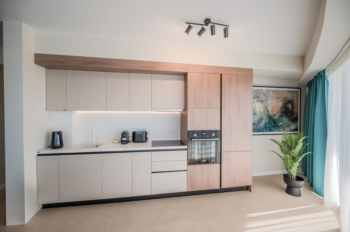 AC-805-Corniche Collection (151 SQM 2BD Corner View) — Διαμέρισμα — κατάλυμα διακοπών με θέα στην πόλη στο Aqua Cullinan Resort & SPA, Mamaia Nord, Κωνστάντζα, Ρουμανία — φωτογραφία 5 του καταλύματος | Aqua Vista Rentals