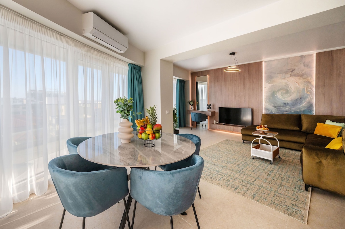 AC-829-Corniche Collection (151 SQM 2BD Corner View) — Διαμέρισμα — κατάλυμα διακοπών με θέα στην πόλη στο Aqua Cullinan Resort & SPA, Mamaia Nord, Κωνστάντζα, Ρουμανία — φωτογραφία 3 του καταλύματος | Aqua Vista Rentals