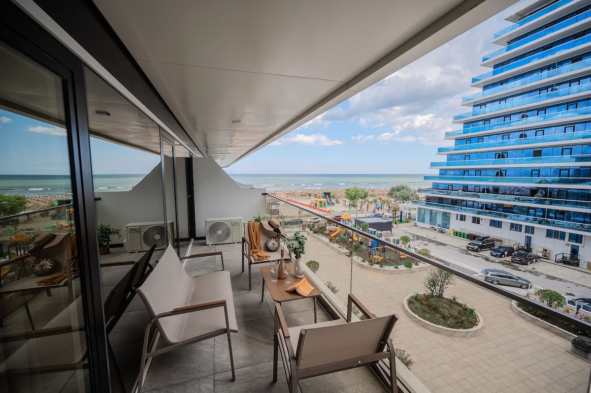 AC-322-Amphora (102 SQM 2BD Family Sea View) — Διαμέρισμα — κατάλυμα διακοπών με θέα στη θάλασσα στο Aqua Cullinan Resort & SPA, Mamaia Nord, Κωνστάντζα, Ρουμανία — φωτογραφία 6 του καταλύματος | Aqua Vista Rentals