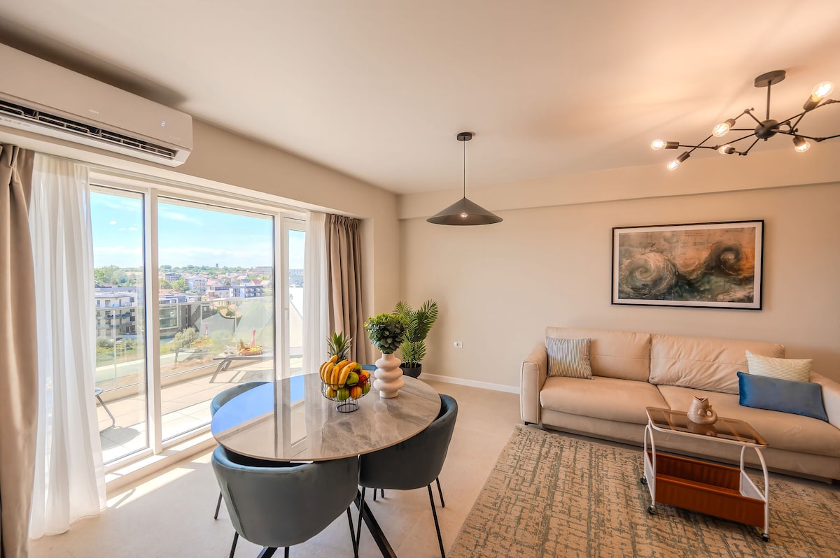 AC-830-Silver Shadow Collection (89 SQM 1BD City View) — Διαμέρισμα — κατάλυμα διακοπών με θέα στην πόλη στο Aqua Cullinan Resort & SPA, Mamaia Nord, Κωνστάντζα, Ρουμανία — φωτογραφία 5 του καταλύματος | Aqua Vista Rentals