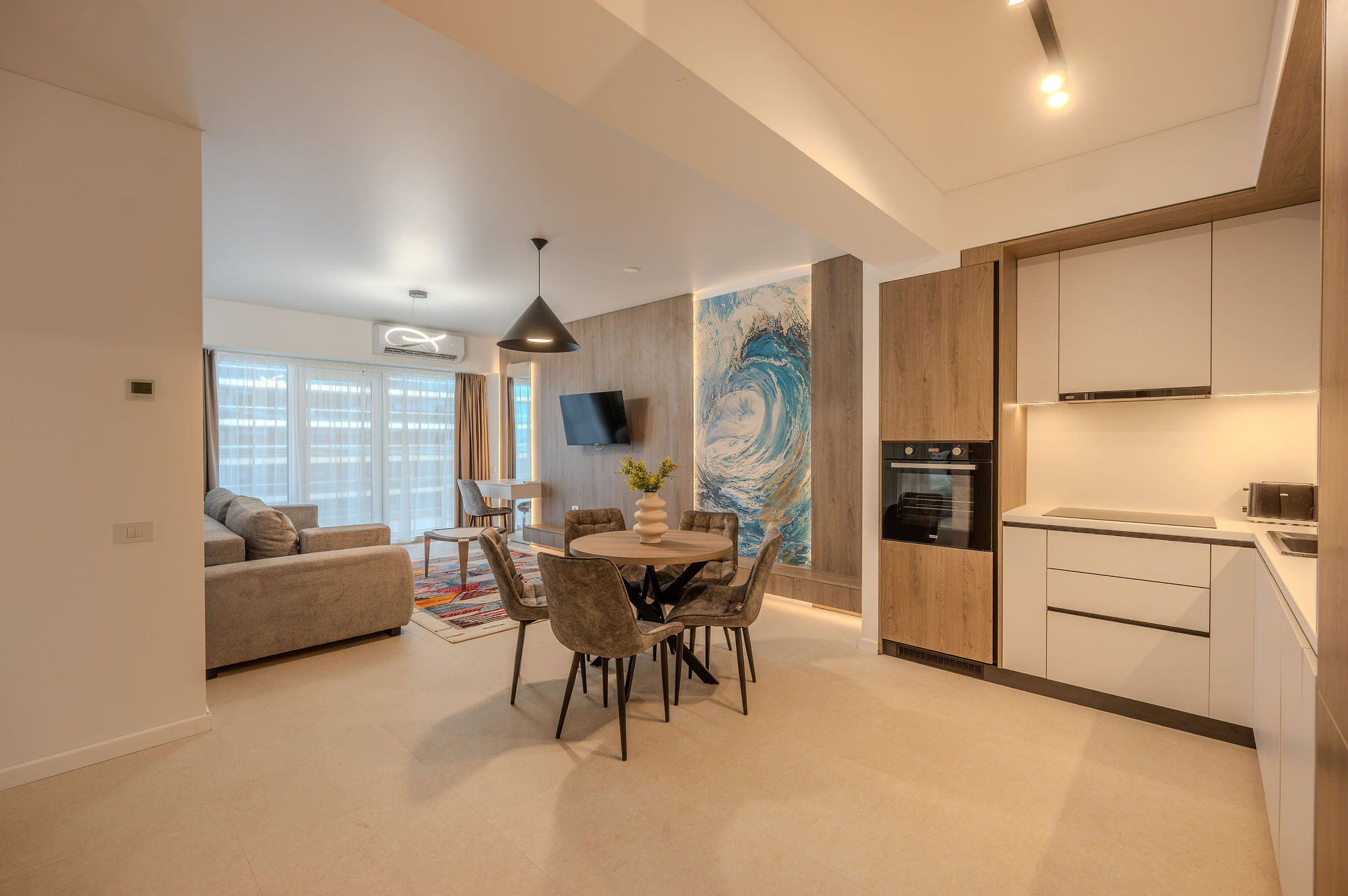 AC-422-Wraith Collection (102 SQM 2BD Family Sea View) — Διαμέρισμα — κατάλυμα διακοπών με θέα στη θάλασσα στο Aqua Cullinan Resort & SPA, Mamaia Nord, Κωνστάντζα, Ρουμανία — φωτογραφία 5 του καταλύματος | Aqua Vista Rentals