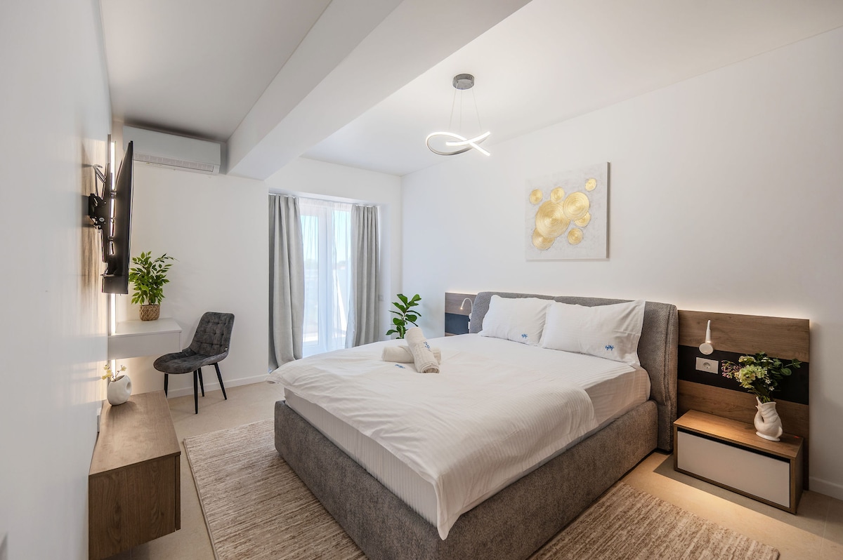 AC-435-Silver Spirit Collection (104 SQM 1BD+ City View) — Διαμέρισμα — κατάλυμα διακοπών με θέα στην πόλη στο Aqua Cullinan Resort & SPA, Mamaia Nord, Κωνστάντζα, Ρουμανία — φωτογραφία 2 του καταλύματος | Aqua Vista Rentals