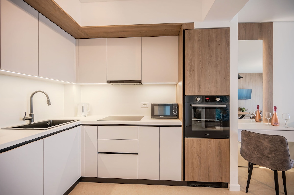 AC-435-Silver Spirit Collection (104 SQM 1BD+ City View) — Διαμέρισμα — κατάλυμα διακοπών με θέα στην πόλη στο Aqua Cullinan Resort & SPA, Mamaia Nord, Κωνστάντζα, Ρουμανία — φωτογραφία 6 του καταλύματος | Aqua Vista Rentals
