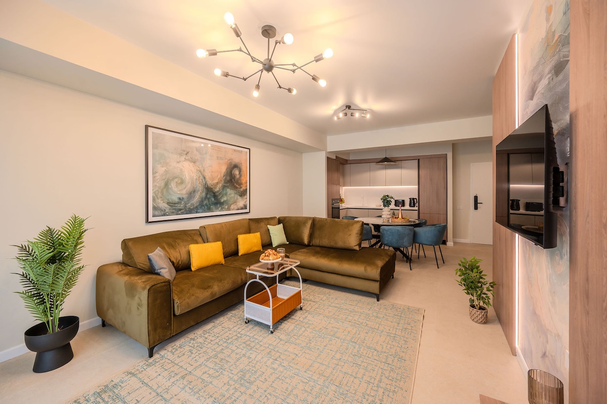 AC-222-Wraith Collection (102 SQM 2BD Family Sea View) — Διαμέρισμα — κατάλυμα διακοπών με θέα στη θάλασσα στο Aqua Cullinan Resort & SPA, Mamaia Nord, Κωνστάντζα, Ρουμανία — φωτογραφία 5 του καταλύματος | Aqua Vista Rentals