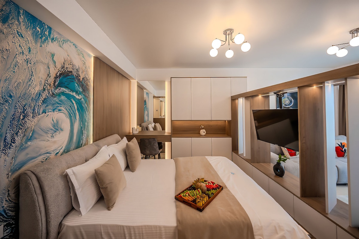 AC-223-Spectre Collection (60 SQM Studio Sea View) — Στούντιο — κατάλυμα διακοπών με θέα στη θάλασσα στο Aqua Cullinan Resort & SPA, Mamaia Nord, Κωνστάντζα, Ρουμανία — κύρια φωτογραφία του καταλύματος | Aqua Vista Rentals