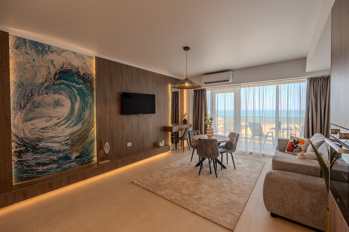 Ghost Collection (145 SQM 2BD Sea View Premium) — Διαμέρισμα — κατάλυμα διακοπών με θέα στη θάλασσα στο Aqua Cullinan Resort & SPA, Mamaia Nord, Κωνστάντζα, Ρουμανία — φωτογραφία 5 του καταλύματος | Aqua Vista Rentals