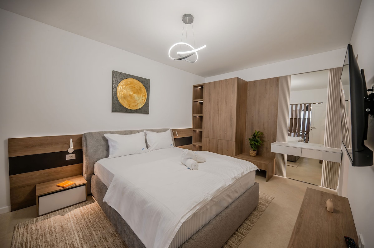 AC-234-Silver Shadow Collection (89 SQM 1BD City View) — Διαμέρισμα — κατάλυμα διακοπών με θέα στην πόλη στο Aqua Cullinan Resort & SPA, Mamaia Nord, Κωνστάντζα, Ρουμανία — φωτογραφία 2 του καταλύματος | Aqua Vista Rentals