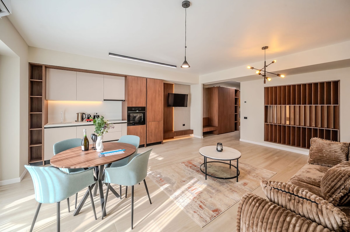 AC-134-Silver Shadow Collection (89 SQM 1BD City View) — Διαμέρισμα — κατάλυμα διακοπών με θέα στην πόλη στο Aqua Cullinan Resort & SPA, Mamaia Nord, Κωνστάντζα, Ρουμανία — φωτογραφία 3 του καταλύματος | Aqua Vista Rentals