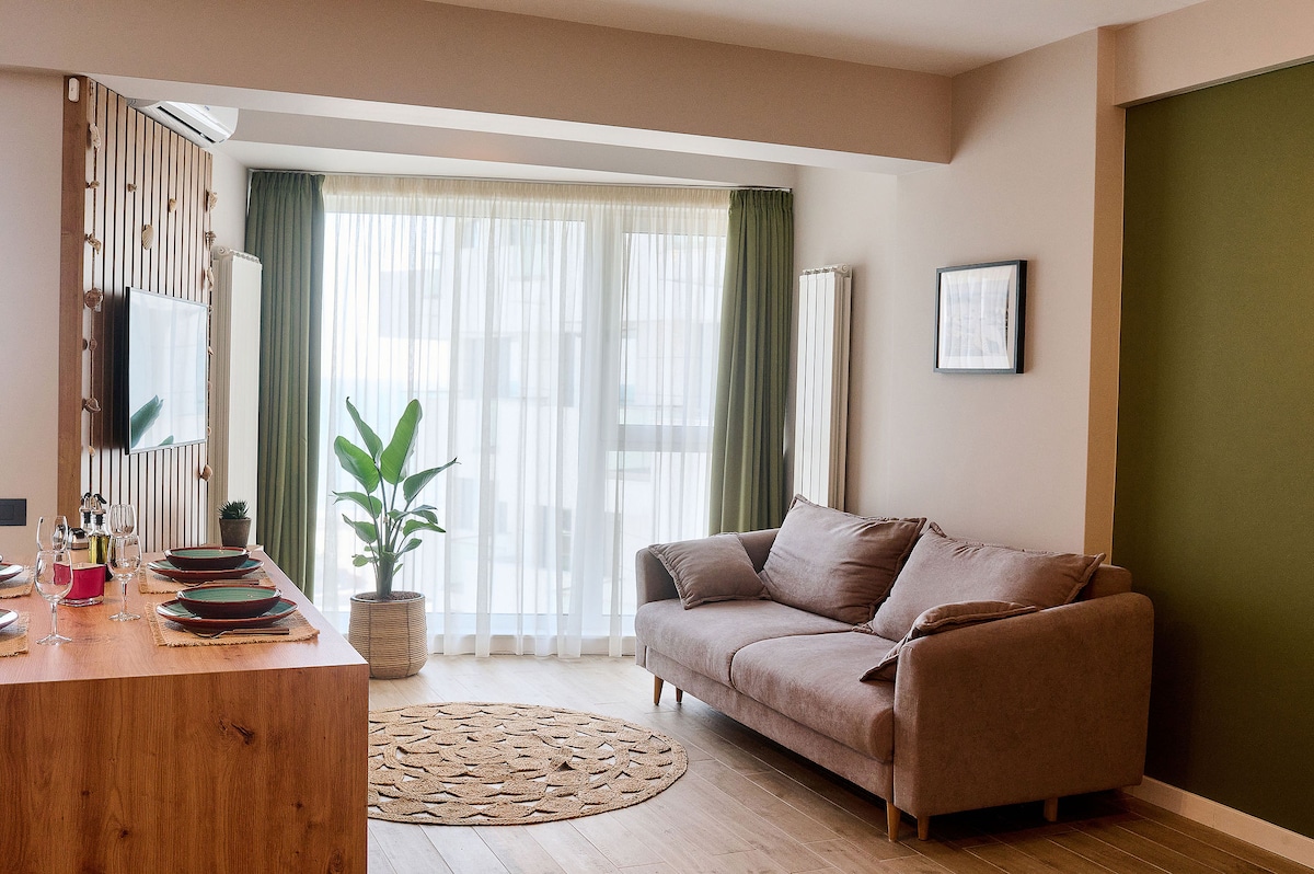 Studio Cornelia Spa&Pool in Infinity Beach Resort — Στούντιο — κατάλυμα διακοπών στο Infinity Resort & SPA, Mamaia Nord, Κωνστάντζα, Ρουμανία — φωτογραφία 5 του καταλύματος | Aqua Vista Rentals
