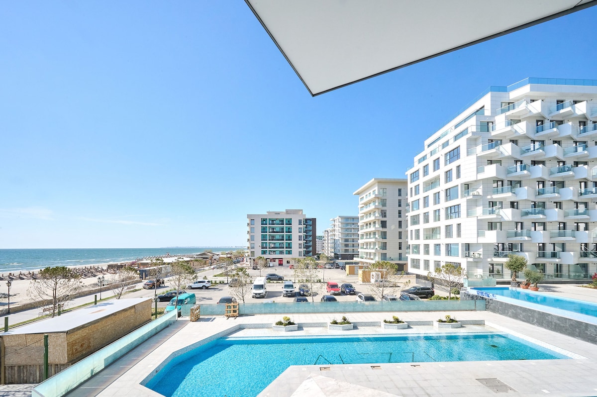 Infinity Everglow Apartment Spa&Pool Beach Resort-parking — Διαμέρισμα — κατάλυμα διακοπών με θέα στην πόλη στο Infinity Resort & SPA, Mamaia Nord, Κωνστάντζα, Ρουμανία — φωτογραφία 2 του καταλύματος | Aqua Vista Rentals