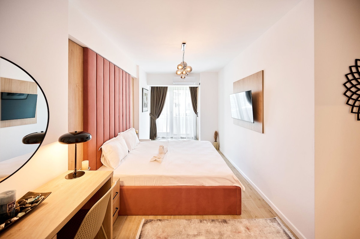 Sea la Vie Apt 240 in Infinity Beach Resort - parking — Διαμέρισμα — κατάλυμα διακοπών στο Infinity Resort & SPA, Mamaia Nord, Κωνστάντζα, Ρουμανία — φωτογραφία 4 του καταλύματος | Aqua Vista Rentals