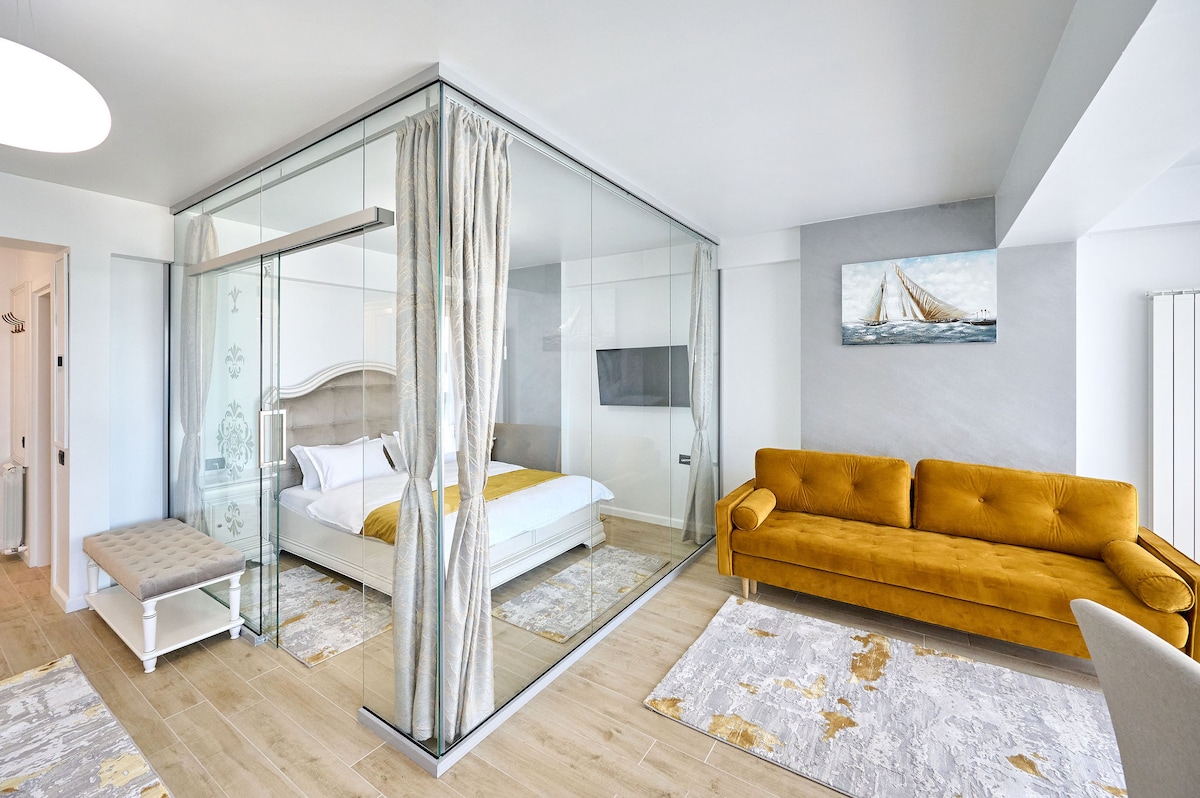 Magic Studio in Infinity Beach Resort Pool & Parking — Στούντιο — κατάλυμα διακοπών στο Infinity Resort & SPA, Mamaia Nord, Κωνστάντζα, Ρουμανία — φωτογραφία 5 του καταλύματος | Aqua Vista Rentals