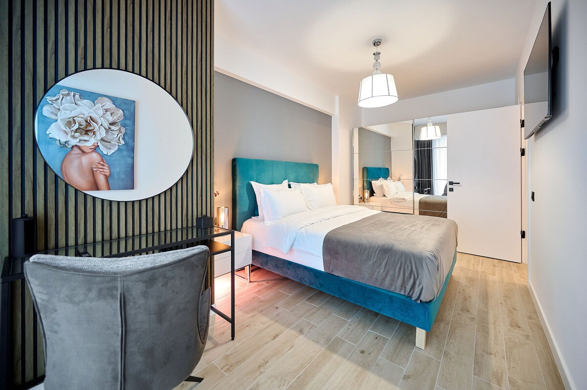 JAD Apartment in Infinity Beach Resort - parking — Διαμέρισμα — κατάλυμα διακοπών με θέα στη θάλασσα στο Infinity Resort & SPA, Mamaia Nord, Κωνστάντζα, Ρουμανία — φωτογραφία 2 του καταλύματος | Aqua Vista Rentals