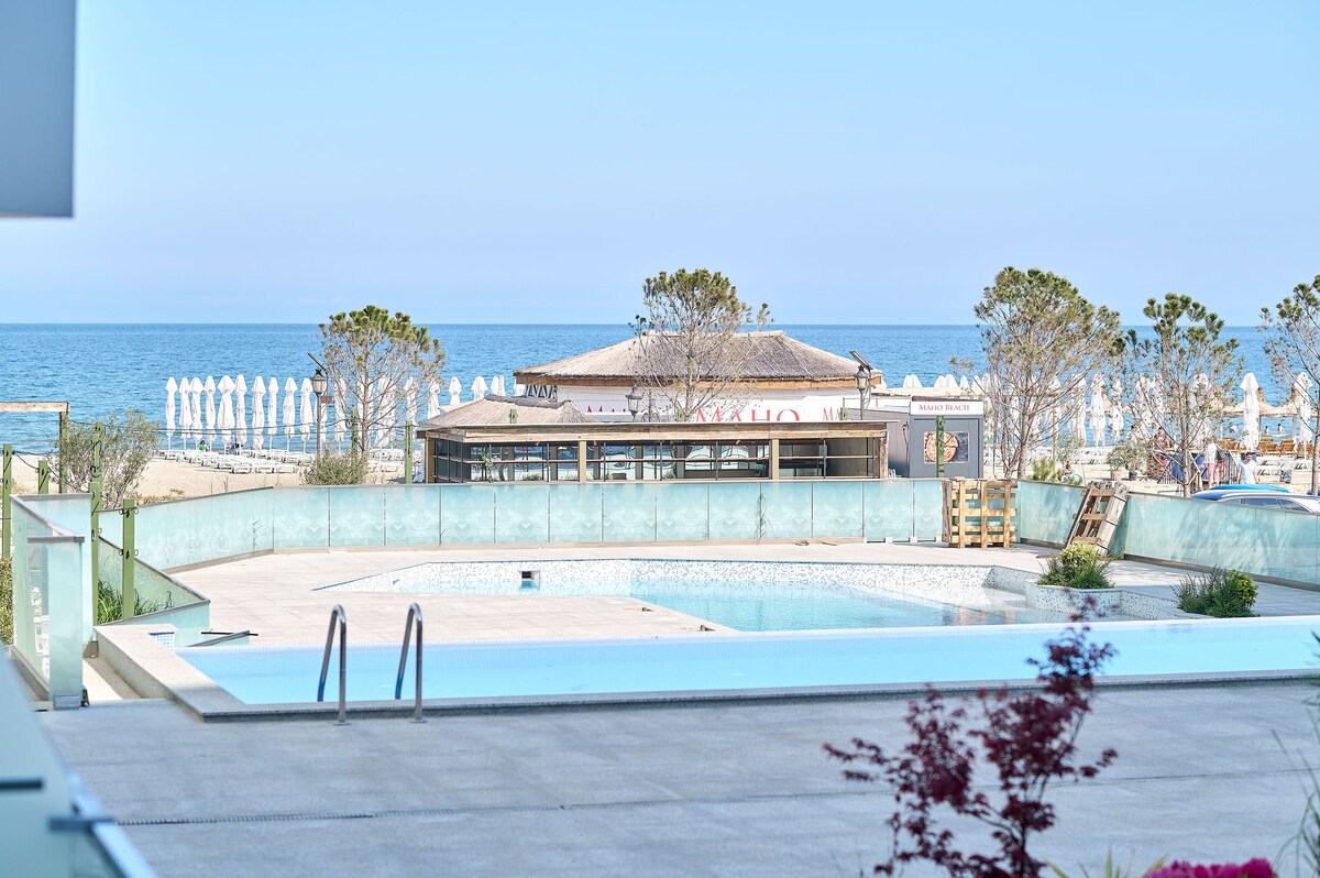 JAD Apartment in Infinity Beach Resort - parking — Διαμέρισμα — κατάλυμα διακοπών με θέα στη θάλασσα στο Infinity Resort & SPA, Mamaia Nord, Κωνστάντζα, Ρουμανία — φωτογραφία 5 του καταλύματος | Aqua Vista Rentals