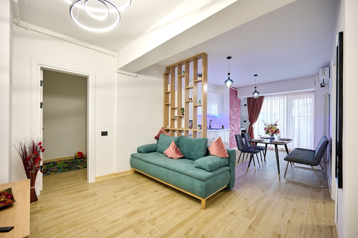 Star Apartment in Infinity Beach Resort - parking — Διαμέρισμα — κατάλυμα διακοπών στο Infinity Resort & SPA, Mamaia Nord, Κωνστάντζα, Ρουμανία — φωτογραφία 4 του καταλύματος | Aqua Vista Rentals