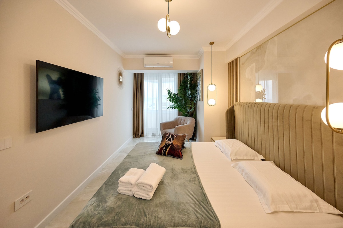 Wave n’ Sea Apartment in Infinity Beach Resort - parking — Διαμέρισμα — κατάλυμα διακοπών με θέα στη θάλασσα στο Infinity Resort & SPA, Mamaia Nord, Κωνστάντζα, Ρουμανία — φωτογραφία 6 του καταλύματος | Aqua Vista Rentals