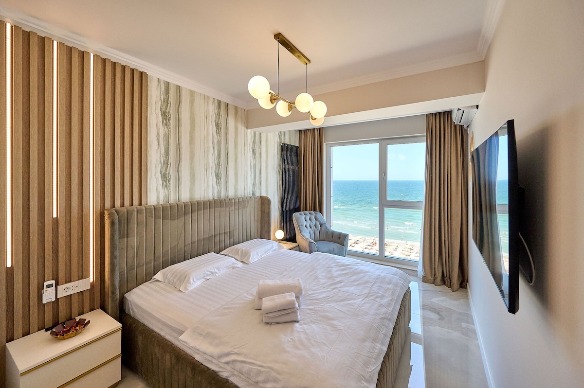 Beach Bliss Apartment in Infinity Beach Resort parking — Διαμέρισμα — κατάλυμα διακοπών στο Infinity Resort & SPA, Mamaia Nord, Κωνστάντζα, Ρουμανία — φωτογραφία 4 του καταλύματος | Aqua Vista Rentals