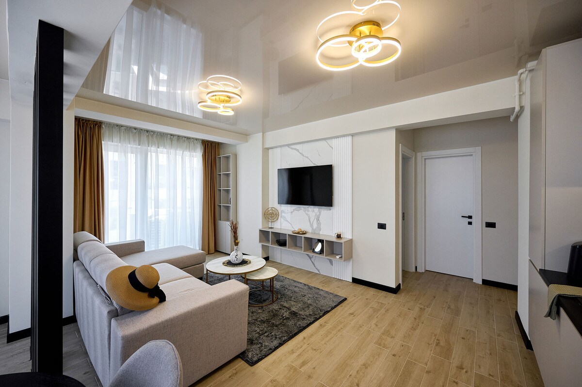 Smarald Sea View Apartment in Infinity Beach Resort - parking — Διαμέρισμα — κατάλυμα διακοπών με θέα στη θάλασσα στο Infinity Resort & SPA, Mamaia Nord, Κωνστάντζα, Ρουμανία — φωτογραφία 5 του καταλύματος | Aqua Vista Rentals